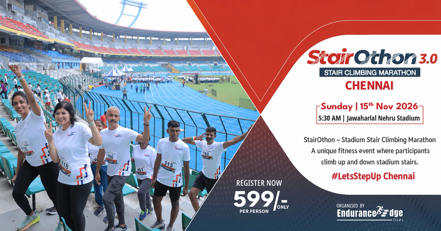 Stairothon 3.0 — Stadium Stair Climbing Marathon, Chennai, 15 November 2026